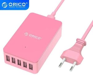 Мережевий зарядний пристрій на 5 портів USB Orico 5 V 8 A 40 W