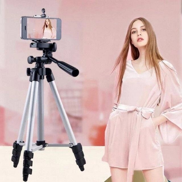 Штатив телескопічний для камери та телефона трипод TRIPOD 3120, 3110 від компанії Premium - фото 1