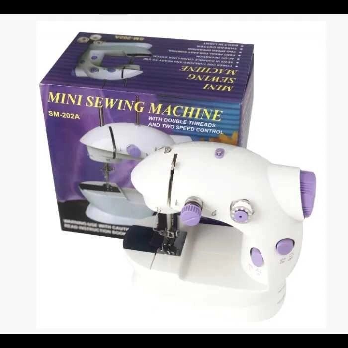 Швейна машинка портативна Mini sewing machine SM-202 4в1 від компанії Premium - фото 1