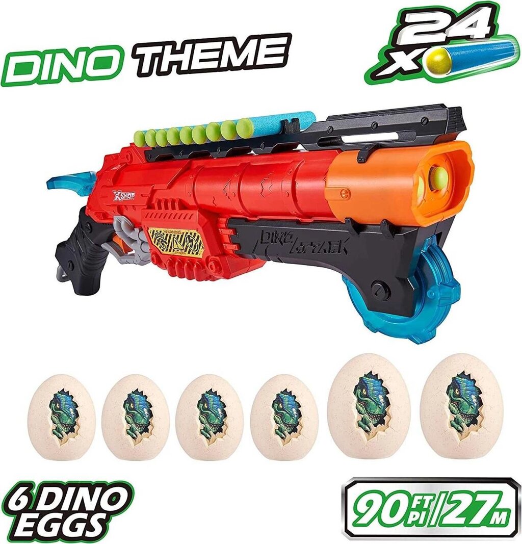 Швидкострільний бластер X-Shot Dino Attack Claw Hunter Blaster від компанії Premium - фото 1