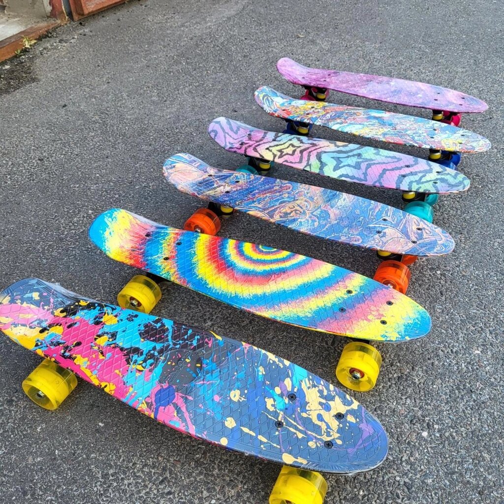 Скейт Penny Board, пеніборд Amigo зі світлом колесом від компанії Premium - фото 1