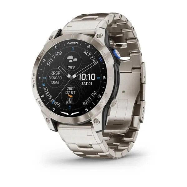 Смарт-годинник Garmin D2 Mach 1 Aviator Smartwatch with Vented Titanium Bracelet (010-02582-50/51) від компанії Premium - фото 1