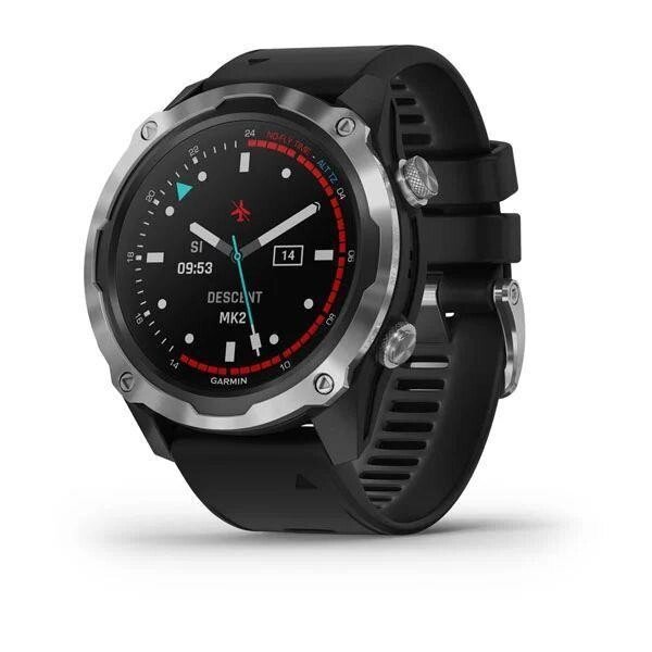 Смарт-годинник Garmin Descent Mk2 Stainless Steel with Black Band (010-02132-00/10) від компанії Premium - фото 1