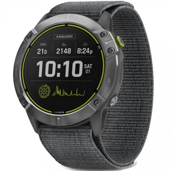 Смарт-годинник Garmin Enduro Steel with Gray UltraFit Nylon Strap (010-02408-00/10) від компанії Premium - фото 1