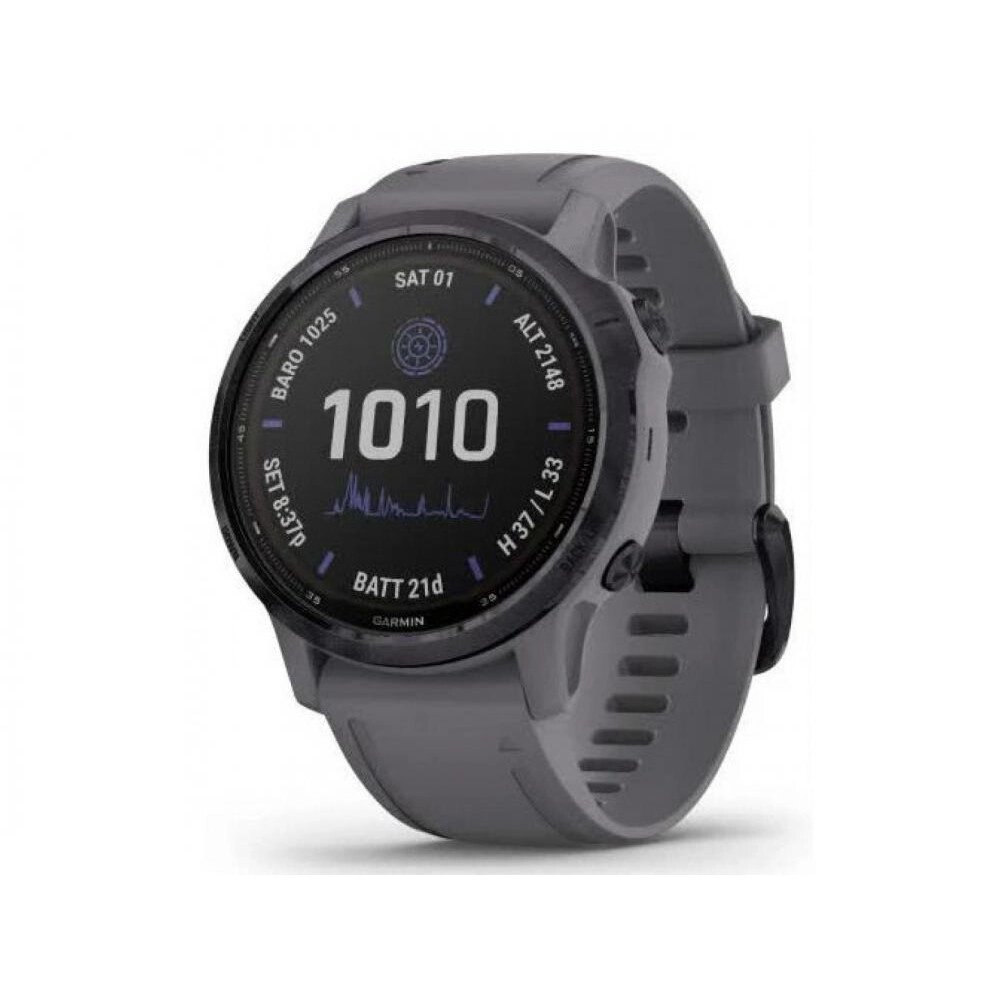 Смарт-годинник Garmin Fenix 6S Pro Solar Edition Amethyst Steel with Shale Gray Band (010-02409-15) від компанії Premium - фото 1