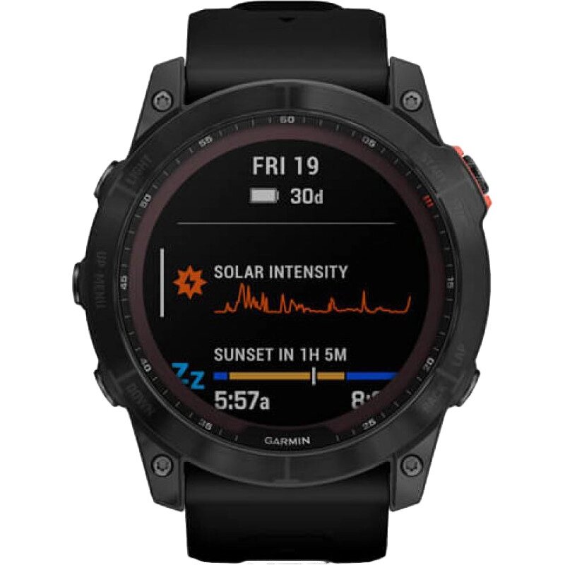 Смарт-годинник Garmin Fenix 7X Solar Slate Gray with Black Band (010-02541-00/01/0A) від компанії Premium - фото 1