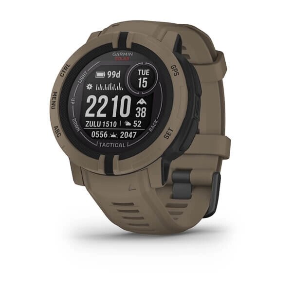 Смарт-годинник Garmin Instinct 2 Solar - Tactical Edition Coyote Tan (010-02627-14) від компанії Premium - фото 1