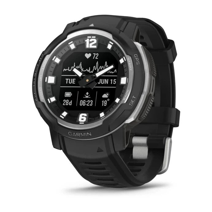 Смарт-годинник Garmin Instinct Crossover - Standard Edition Black (010-02730-13/03) від компанії Premium - фото 1