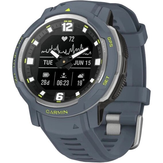 Смарт-годинник Garmin Instinct Crossover - Standard Edition Blue Granite (010-02730-14/04) від компанії Premium - фото 1