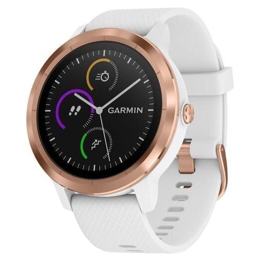 Смарт-годинник Garmin Vivoactive 3 White with Rose Gold Hardware White (010-01769-07) від компанії Premium - фото 1