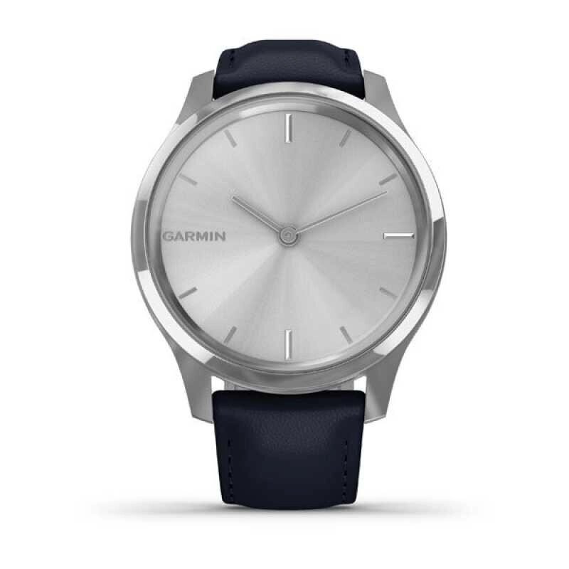 Смарт-годинник Garmin vivomove Luxe Silver-Blue Leather (010-02241-20) від компанії Premium - фото 1