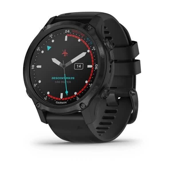 Спортивний годинник Garmin Descent Mk2S Carbon Grey with Black Silicone Band (010-02403-04) від компанії Premium - фото 1