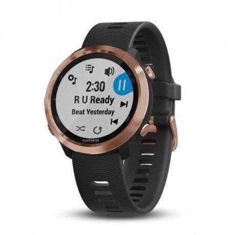 Спортивний годинник Garmin Forerunner 645 Music Black with Rose Gold Hardware (010-01863-33) від компанії Premium - фото 1