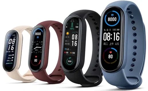 Спортивний трекер смарт годинник mi bend ксяомі фітнеc Xiaomi meBand 6 від компанії Premium - фото 1