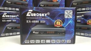 Супутниковий ресивер тюнер приставка EuroSky ES-4080 ПРОШИТЬ Mpeg4 Full