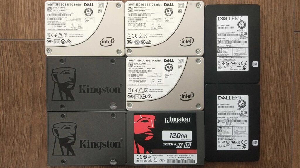 SSD диски 120 480 Gb / INTEL, DELL, KINGSTON 2.5 SATA б/у від компанії Premium - фото 1