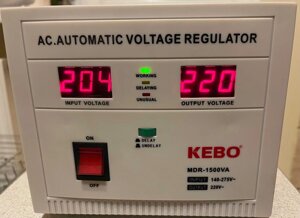 Стабілізатор напруги 1,5 кВт KEBO MDR-1500VA (чистий синус)