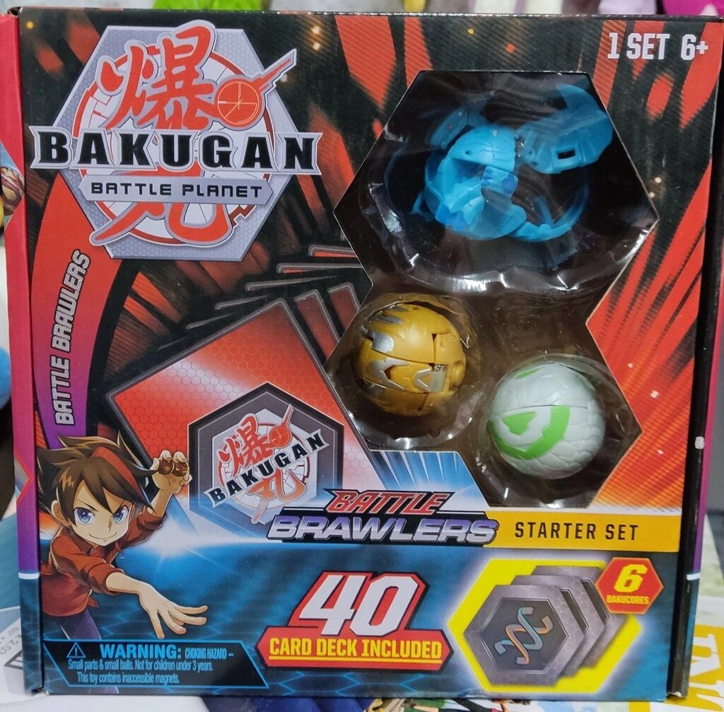 Стартовий ігровий набір із 3 Бакуган Bakugan Battle Starter Set від компанії Premium - фото 1