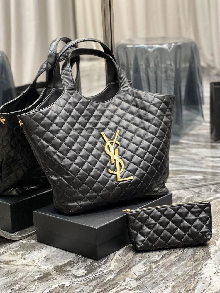 Стьобана сумка-тоут Icare Saint Laurent YSL від компанії Premium - фото 1