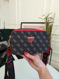 Сумка GUESS клатч коричнева Гесс сумка жіноча