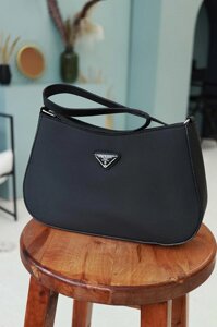 Сумка клатч Прада Prada чорний, бежевий