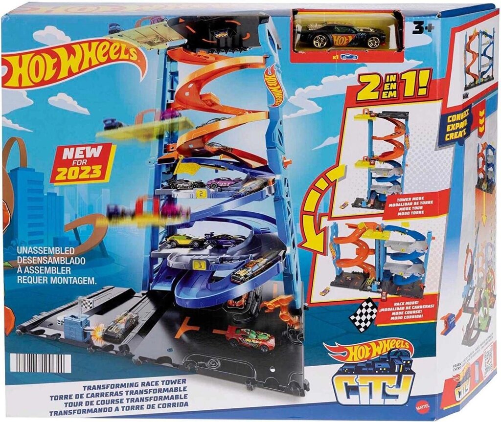 Трек Hot Wheels Супервежа для перегонів. Хот Вілс Супербашня від компанії Premium - фото 1