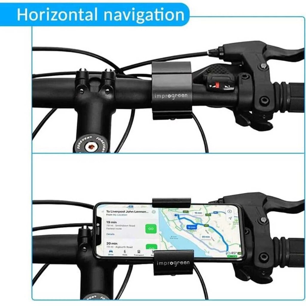 Тримач телефона мотоцикла та велосипеда алюмінієвий до 7,2 дюйма від компанії Premium - фото 1
