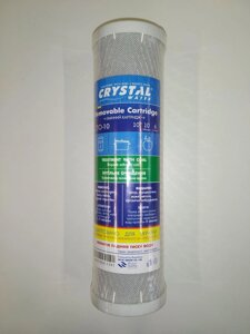 Вугільний картридж карбон блок Crystal СТО 10, H2ОО, Нова Вода NW CB-10