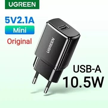 Зарядка 10.5W USB-A UGREEN оригінальний клас преміум-класу від компанії Premium - фото 1