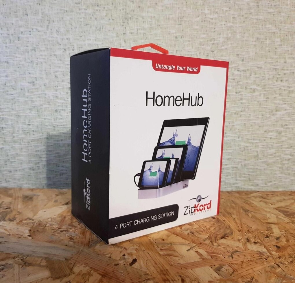 Зарядна станція ZipKord HomeHub / 4 гаджети / 6.8А / Хаб зарядки/ США від компанії Premium - фото 1