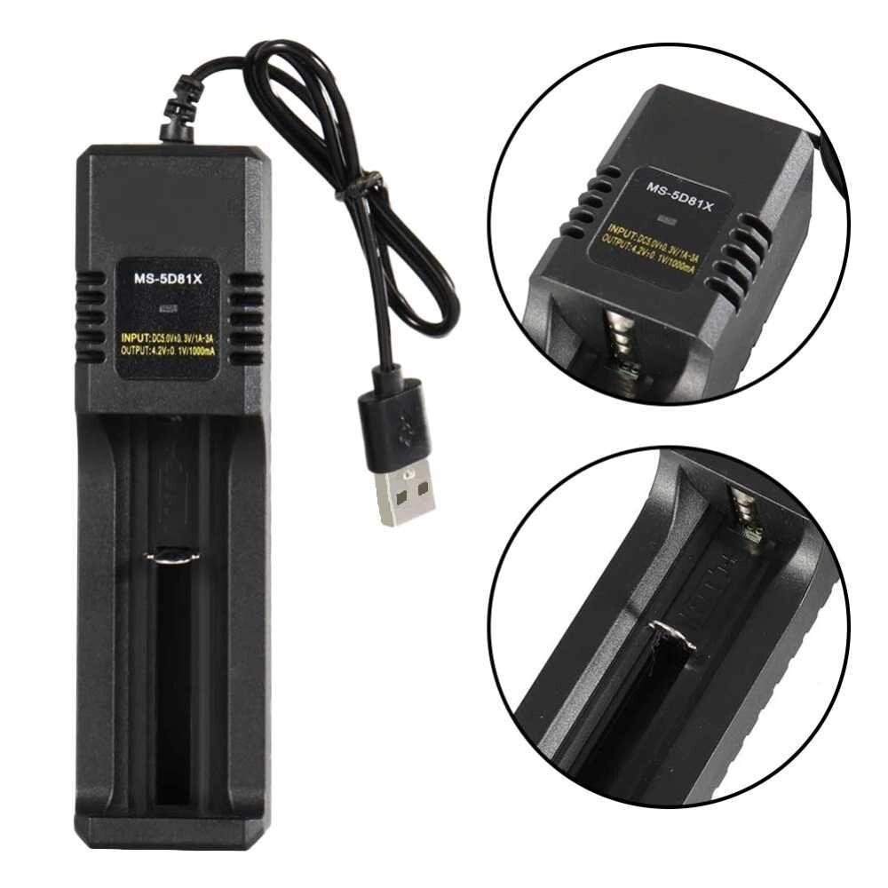 Зарядний пристрій USB 81X, 18650/ 26650/ 14500/ 16340/18500, 4.2V від компанії Premium - фото 1