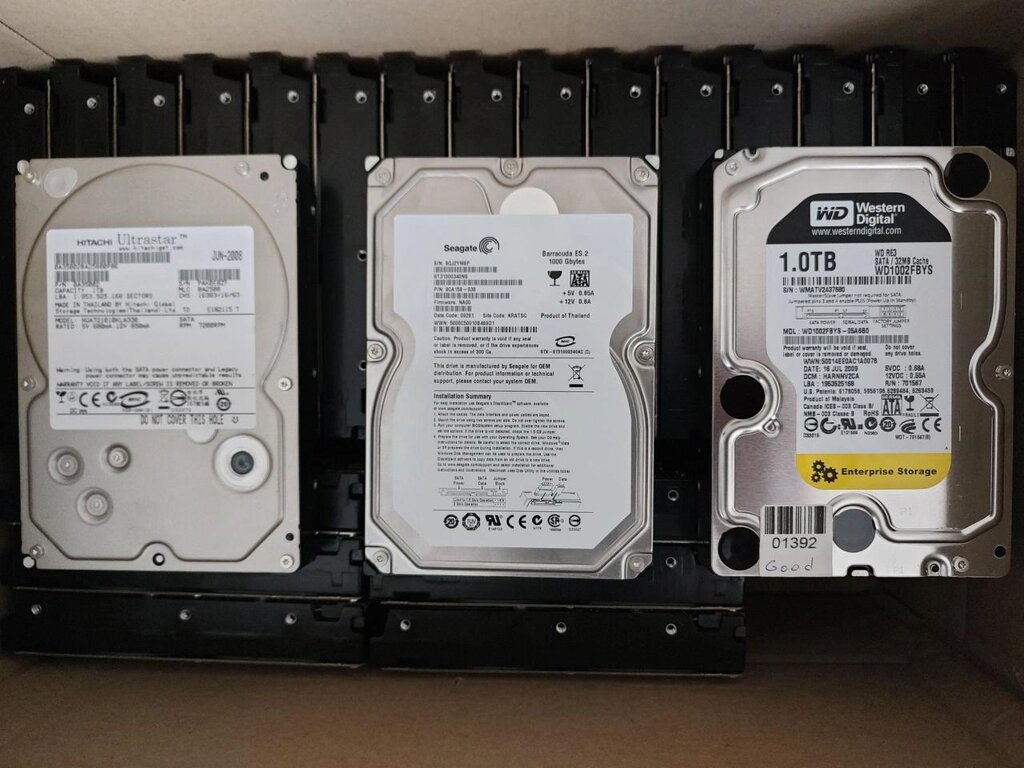 Жорсткі диски HDD 3,5&quot, 500Gb/1Tb WD/Seagate/Toshiba/Hitachi supercry! від компанії Premium - фото 1