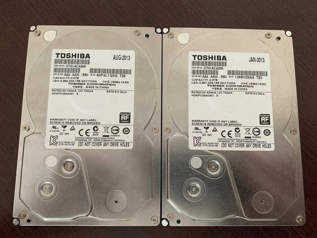 Жорсткий диск HDD Sata 3.5 2ТБ та 3ТБ Toshiba DT01ACA200 та DT01ACA300 від компанії Premium - фото 1