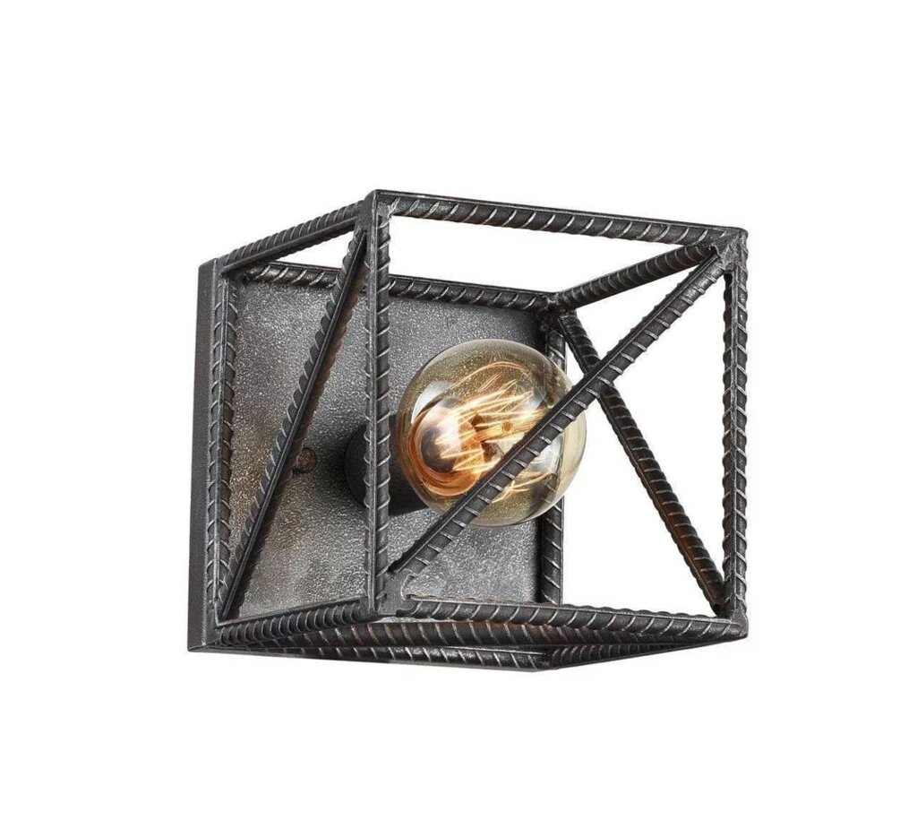 Світильник GoodsMetall з металу в стилі Лофт "Куб Алькатрас" від компанії GoodsMetall - фото 1