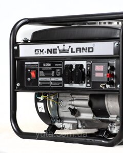 Двопаливний генератор Gx NewLand 2.3 кВт NL2500 з ручним запуском (газ/бензин)