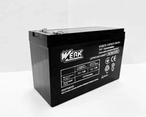 Акумуляторная гелевий свинцево кислотна батарея для обприскувача Werk 12V/8.0A WS 12-16 Л