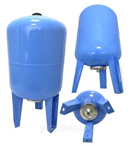 Розширювальний бак (гідроакумулятор) для водопостачання Kenle 100 л. (Вертикальний, синій)