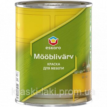 Акрилова фарба для меблів Eskaro Mooblivarv 0.9 л від компанії Фарби-Лаки - фото 1