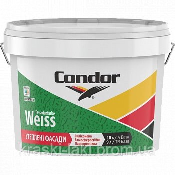 Атмосферостійка фарба для фасадів Condor Fassadenfarbe Weiss від компанії Фарби-Лаки - фото 1