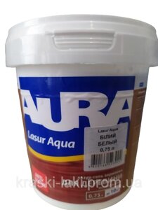 Декоративно-защитное средство для древесины Aura Lasur Aqua белая 9