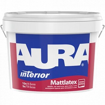 Мийна акрилова фарба для стін Aura Mattlatex від компанії Фарби-Лаки - фото 1