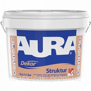 Структурна фарба для фасадів Aura Dekor Struktur від компанії Фарби-Лаки - фото 1