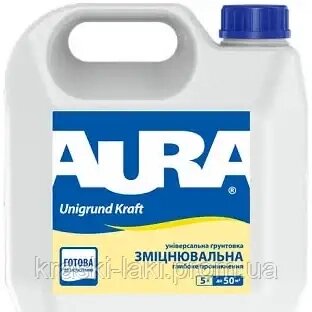 Універсальний зміцнювальний ґрунт Aura Unigrund Kraft від компанії Фарби-Лаки - фото 1