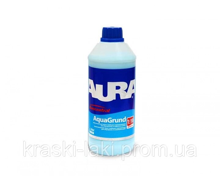 Вологозахисна ґрунтовка Aura AquaGrund від компанії Фарби-Лаки - фото 1