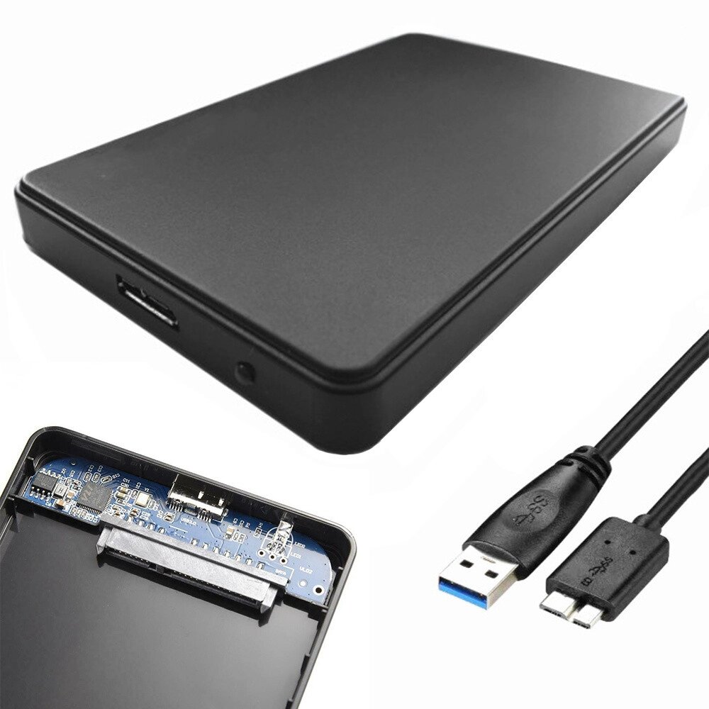 2,5" USB 3.0 SATA HDD ssd кишеньковий диск корпус 6223 від компанії Euromarka - фото 1