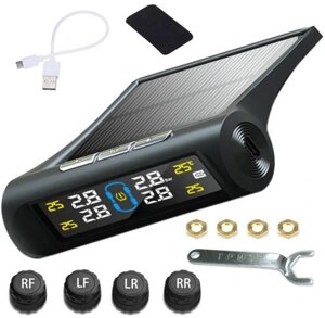 4 датчики тиску в шинах tpms lcd сонячна температура AG678