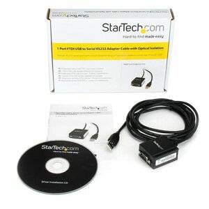 Адаптер Usb Na Rs232 Startech Icusb2321Fis Czarny