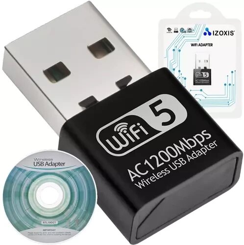 Адаптер WIFI-USB 1200 Мбіт/с Izoxis 19181 від компанії Euromarka - фото 1