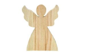 Ангел ангел, ангел з декором з дерева - нитка Статуетка Бренд Європи