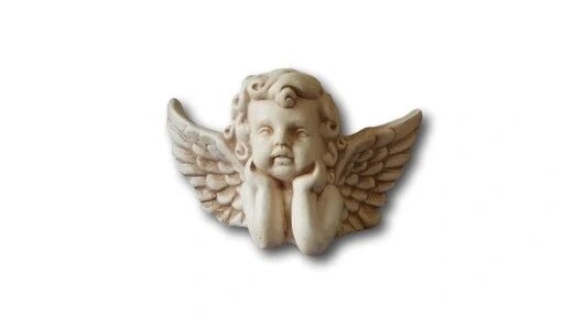 Ангел купідон маленький мрійник гіпсовий малюнок подарунок Статуетка Бренд Європи від компанії Euromarka - фото 1